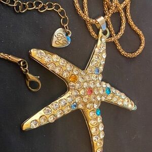 BETSEY JOHNSON NECKLACE LARGE STARFISH PENDANT